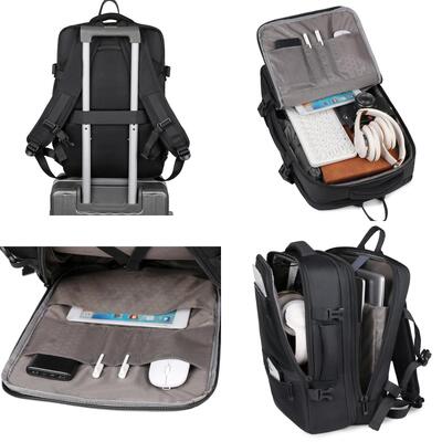 Compact Oxford Laptop Backpack LD9901 15.6 Inch Expandable Waterproof Commuter Daypack Custom Logo