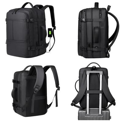 Commuter Oxford Laptop Backpack LD9902 15.6 Inch Expandable Business Travel Daypack Custom Logo