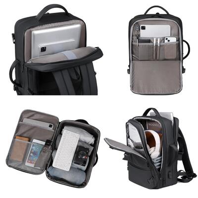 Commuter Oxford Laptop Backpack LD9902 15.6 Inch Expandable Business Travel Daypack Custom Logo