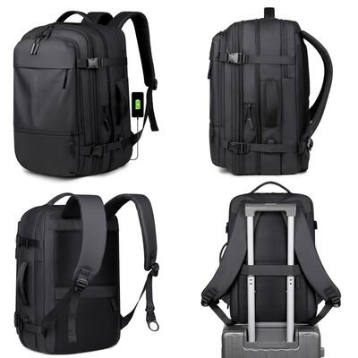 Weekender Oxford Laptop Backpack LD9905 15.6 Inch Expandable Waterproof Travel Bag Custom Logo