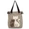 Handled Personal Big Canvas Shopper Bag With Zip