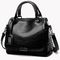 Retro Rivet Oil Wax Leather Womens Tote Bags
