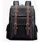 Retro PU Leather Student Laptop Schoolbag 38x12x34cm
