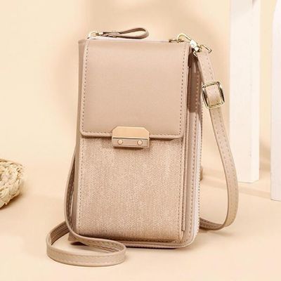 Magnetic Buckle PU One Shoulder Messenger Bag For Women