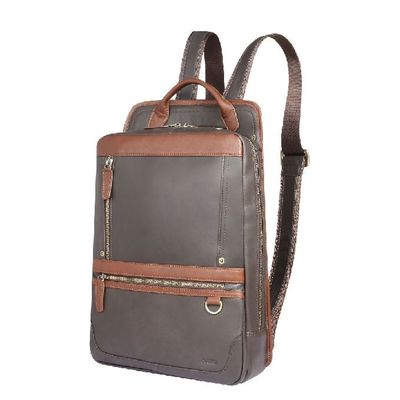 First Layer Cowhide Leather 15.6 Inch Office Laptop Backpack For Travel