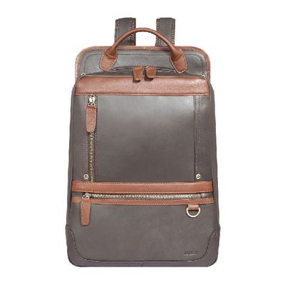 First Layer Cowhide Leather 15.6 Inch Office Laptop Backpack For Travel