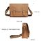 Vintage Handmade Cowhide Leather Office Laptop Bags For Men