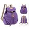 Girls Casual Drawstring Canvas Backpack With Adjustable Straps
