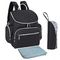 Multifunction Oxford Baby Diaper Bag Backpack With Changing Pad