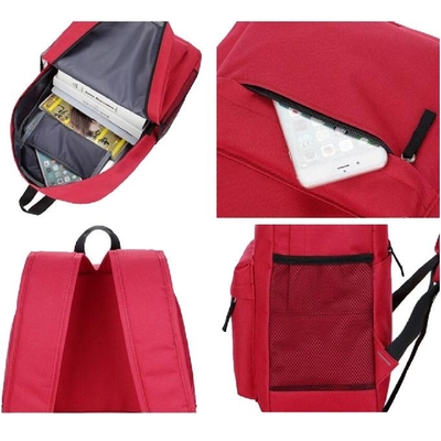 Waterproof Polyester High School Backpacks With Padded Shoulder Straps