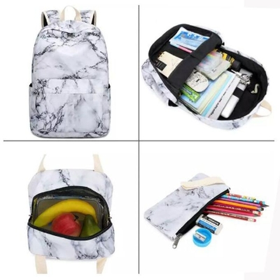 OEM ODM Waterproof School Backpack Set With SBS Zippers