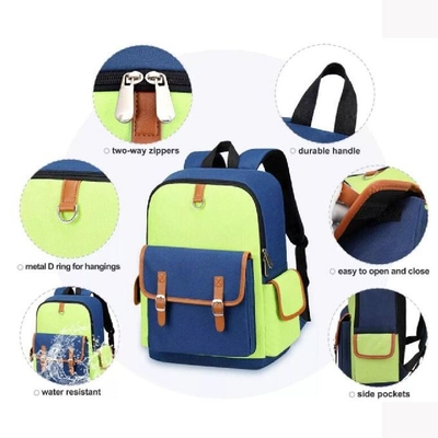 Custom 600D Nylon Primary School Bag With Polyester Lining