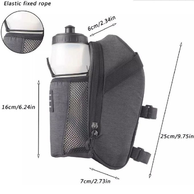 Rain Proof Travel Bike Saddle Bag With Double Zipper Pocket