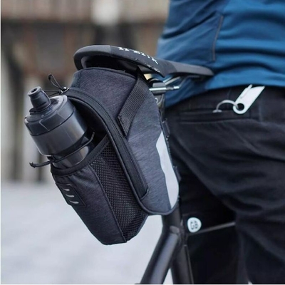 Rain Proof Travel Bike Saddle Bag With Double Zipper Pocket