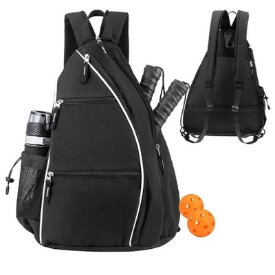 Large Capacity Nylon Crossbody Shoulder Sling Bag For Pickleball