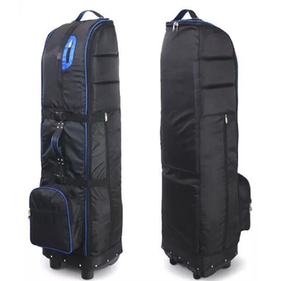 Nylon Outdoor Sports Bag Golf Travel Bag With Name Card Holder / Wheels