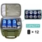 Dual Compartment Insulated Cooler Bags Food Delivery Lunch Bag
