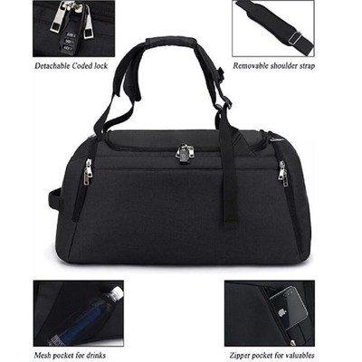 Large Capacity Custom Waterproof Sport Gym Travel Duffel Bag With Shoe Compartment